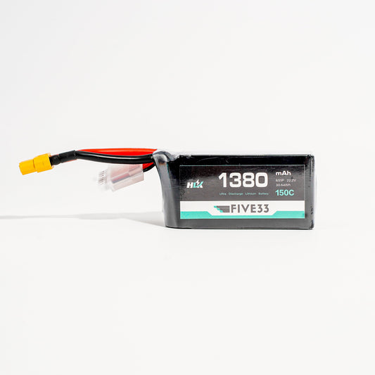 Budget 1380mAh 6S 150C LiPo Battery